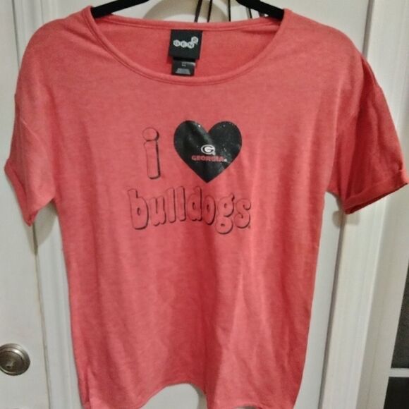 Women's I Love GA Bulldogs T-shirt - Picture 1 of 6